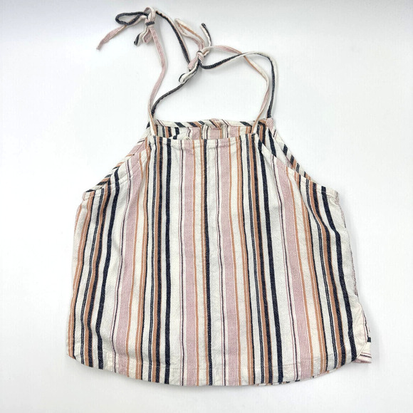 Roxy Live Lovely Button Front Linen Tank Top Size XS - Picture 6 of 14